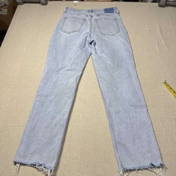 Abercrombie & Fitch Curve Love Ultra High Rise Ankle Straight Jean Sz 28/6 Long - Picture 3 of 7